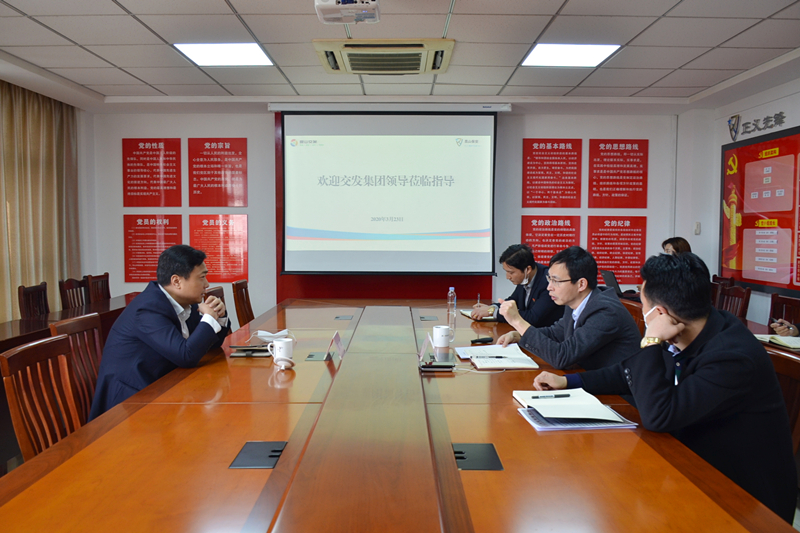 交發(fā)集團(tuán)黨委副書記、總裁張磊至保安公司開展調(diào)研工作.JPG